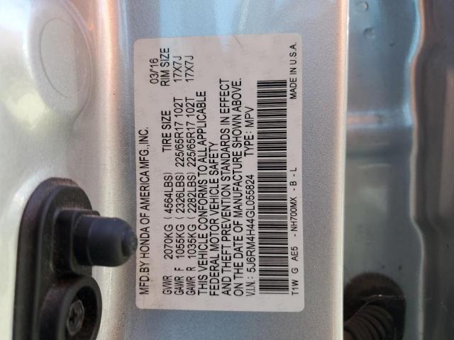 Photo 12 VIN: 5J6RM4H44GL055824 - HONDA CR-V SE 