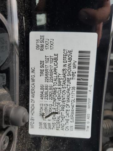 Photo 12 VIN: 5J6RM4H47GL117135 - HONDA CR-V SE 