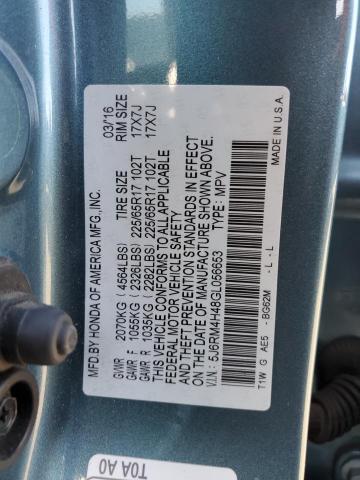 Photo 12 VIN: 5J6RM4H48GL056653 - HONDA CR-V SE 