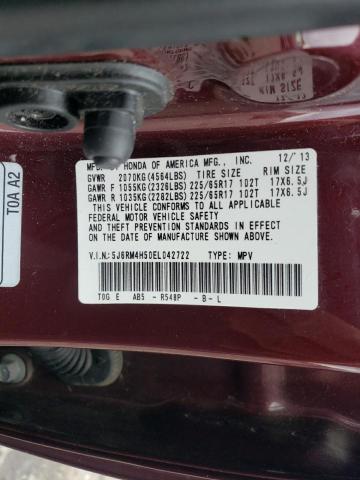 Photo 11 VIN: 5J6RM4H50EL042722 - HONDA CR-V EX 