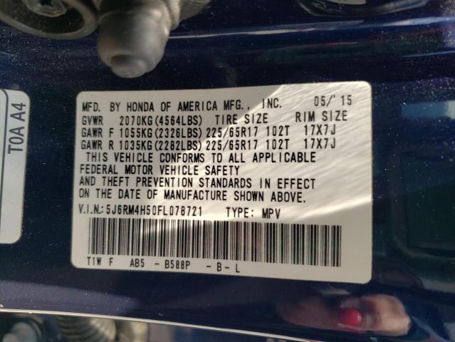 Photo 12 VIN: 5J6RM4H50FL078721 - HONDA CRV 