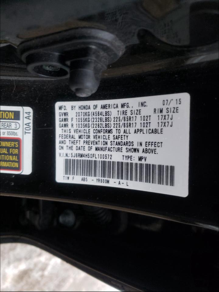 Photo 9 VIN: 5J6RM4H50FL100572 - HONDA CR-V EX 