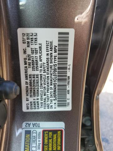 Photo 12 VIN: 5J6RM4H51CL070915 - HONDA CRV 