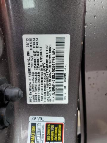 Photo 12 VIN: 5J6RM4H51DL040394 - HONDA CR-V EX 