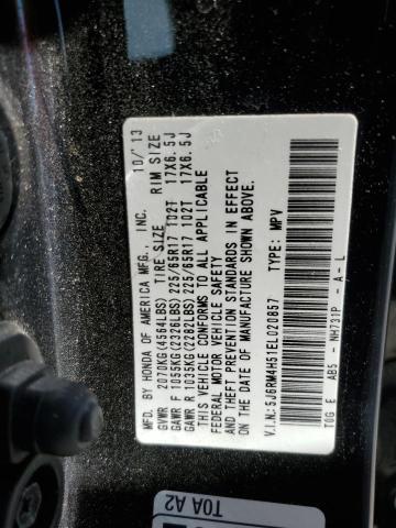 Photo 9 VIN: 5J6RM4H51EL020857 - HONDA CR-V EX 