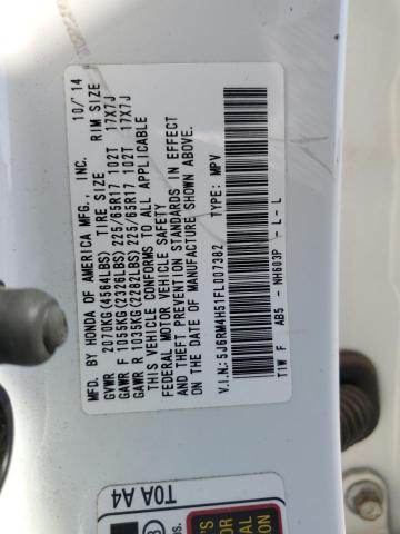 Photo 13 VIN: 5J6RM4H51FL007382 - HONDA CR-V EX 