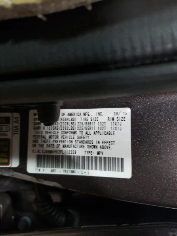 Photo 9 VIN: 5J6RM4H52FL112559 - HONDA CR-V EX 