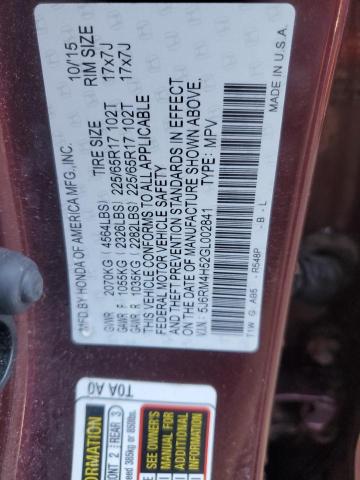 Photo 12 VIN: 5J6RM4H52GL002841 - HONDA CR-V EX 