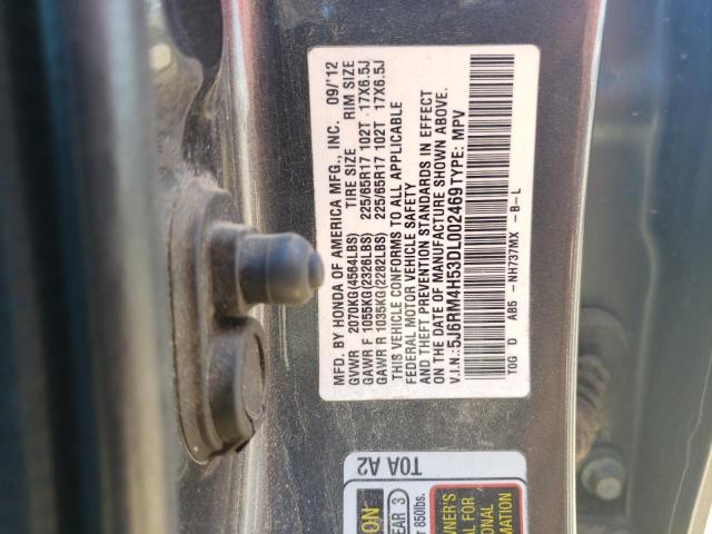 Photo 12 VIN: 5J6RM4H53DL002469 - HONDA CRV 