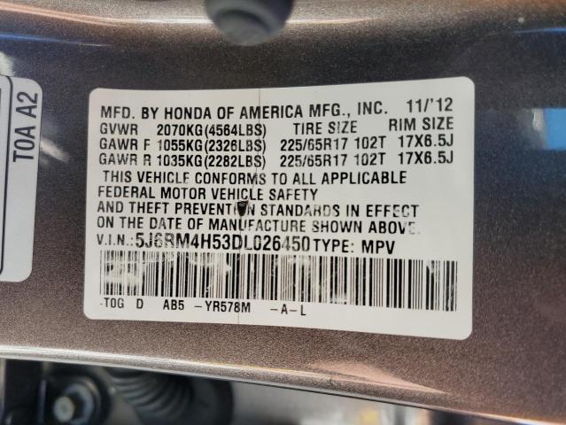 Photo 12 VIN: 5J6RM4H53DL026450 - HONDA CRV 