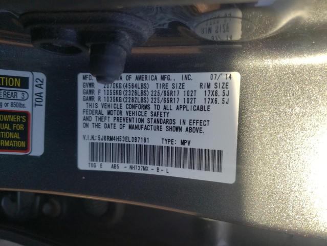 Photo 9 VIN: 5J6RM4H53EL097181 - HONDA CR-V EX 