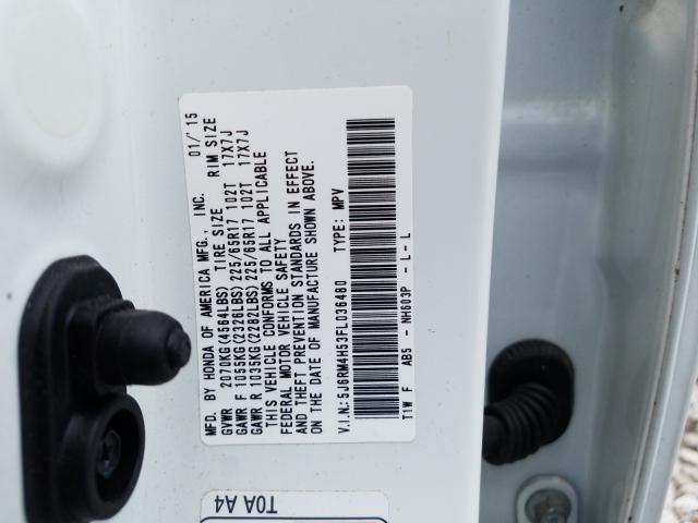 Photo 9 VIN: 5J6RM4H53FL036480 - HONDA CR-V EX 