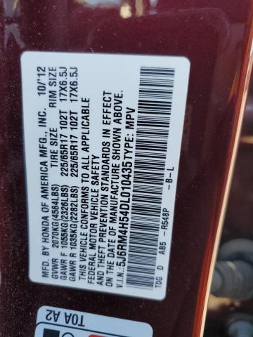 Photo 13 VIN: 5J6RM4H54DL010435 - HONDA CR-V EX 