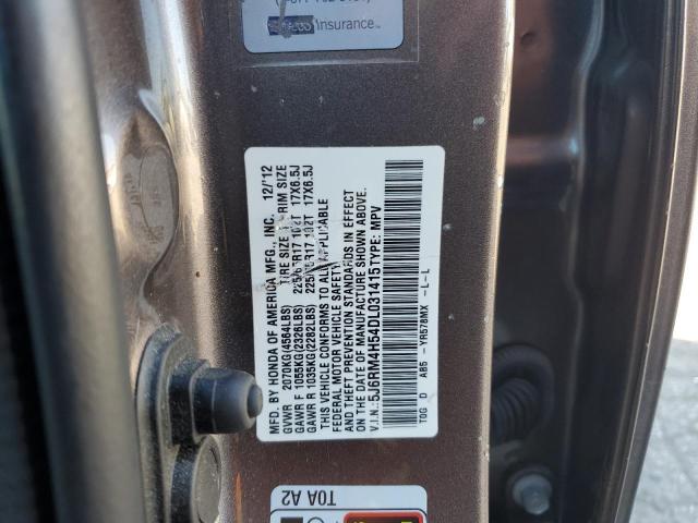 Photo 12 VIN: 5J6RM4H54DL031415 - HONDA CRV 