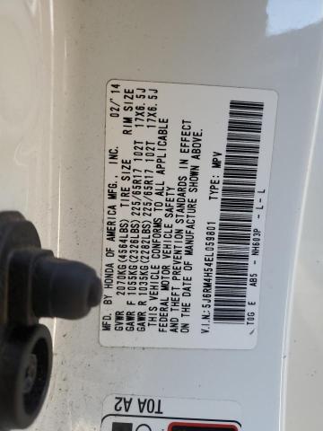 Photo 12 VIN: 5J6RM4H54EL059801 - HONDA CR-V EX 