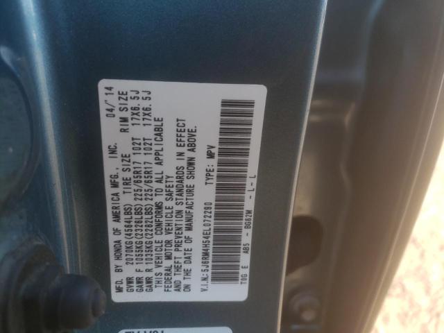 Photo 12 VIN: 5J6RM4H54EL072290 - HONDA CR-V EX 