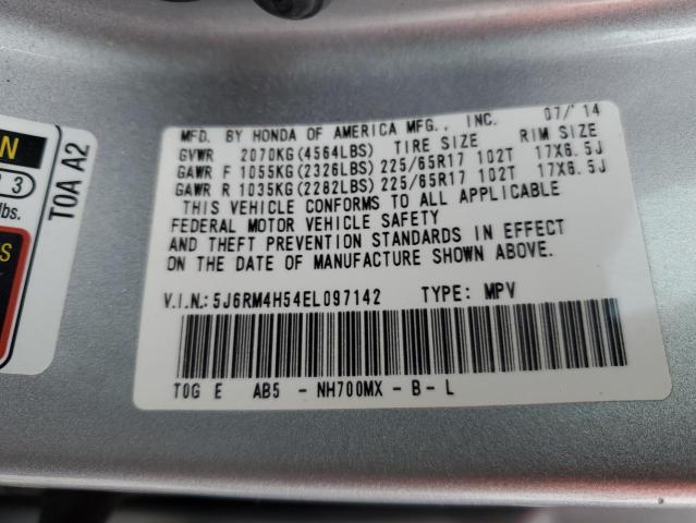 Photo 12 VIN: 5J6RM4H54EL097142 - HONDA CRV 