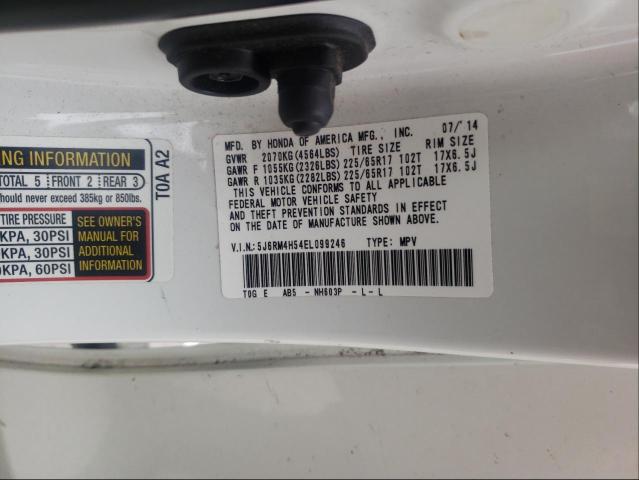 Photo 9 VIN: 5J6RM4H54EL099246 - HONDA CR-V EX 