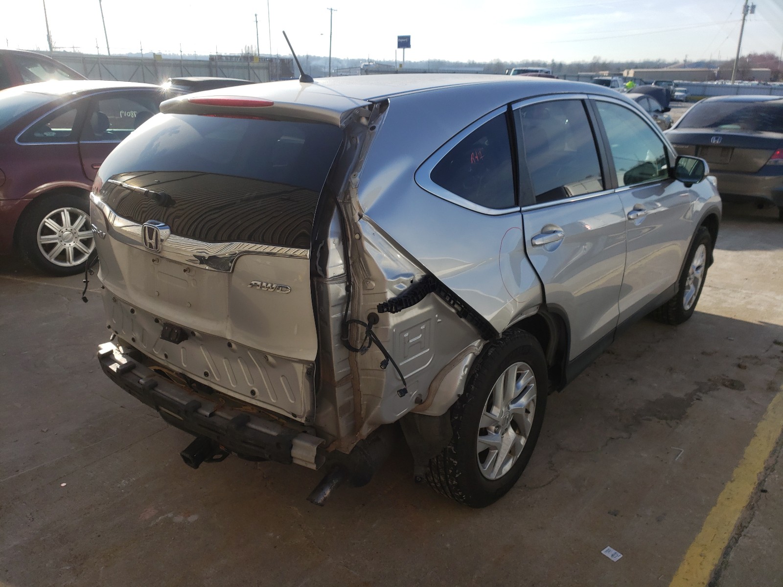 Photo 3 VIN: 5J6RM4H54FL040831 - HONDA CR-V EX 