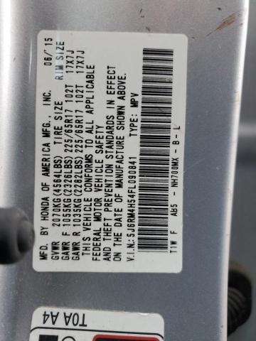 Photo 12 VIN: 5J6RM4H54FL090841 - HONDA CR-V EX 