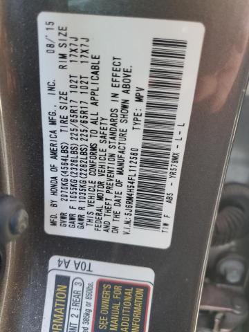 Photo 12 VIN: 5J6RM4H54FL112580 - HONDA CR-V EX 