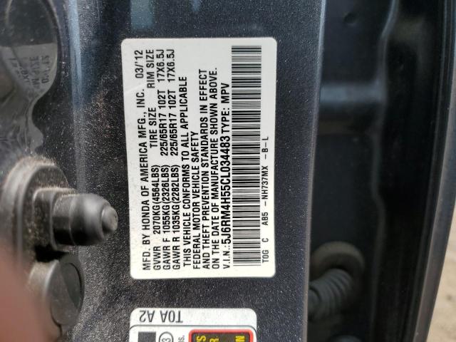 Photo 12 VIN: 5J6RM4H55CL034483 - HONDA CRV 