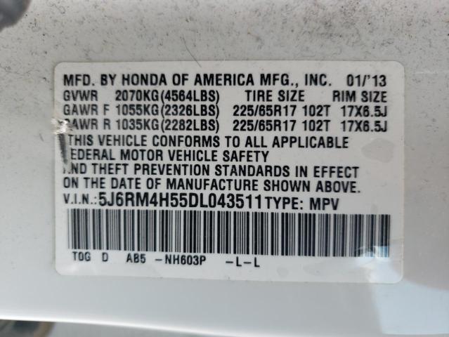 Photo 12 VIN: 5J6RM4H55DL043511 - HONDA CR-V EX 