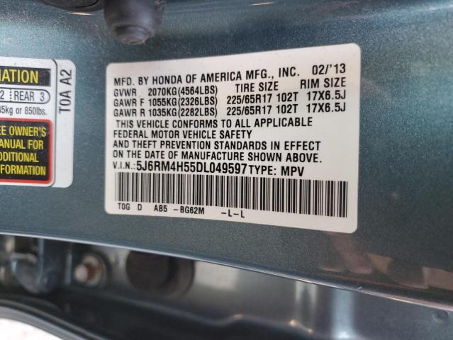 Photo 12 VIN: 5J6RM4H55DL049597 - HONDA CR-V EX 