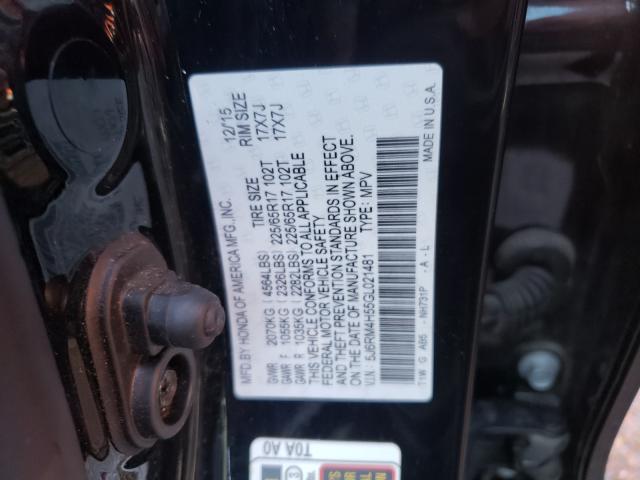 Photo 9 VIN: 5J6RM4H55GL021481 - HONDA CR-V EX 