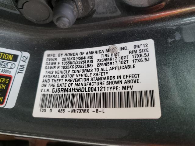 Photo 9 VIN: 5J6RM4H56DL004121 - HONDA CR-V EX 