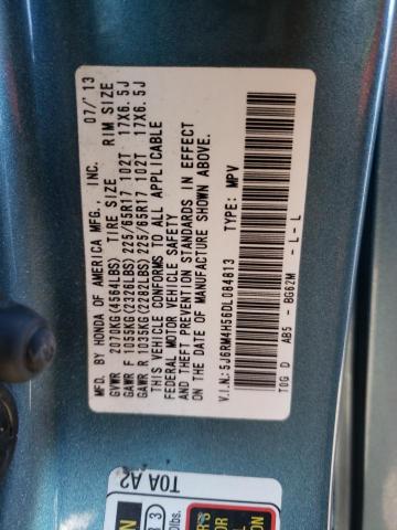 Photo 13 VIN: 5J6RM4H56DL084813 - HONDA CR-V EX 