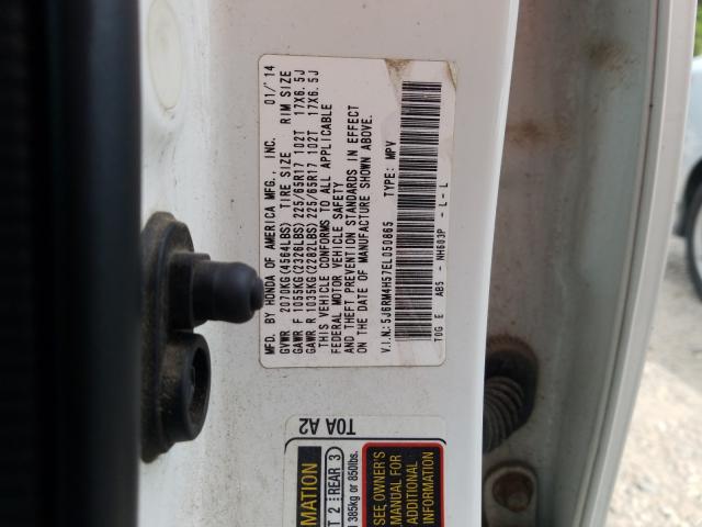 Photo 9 VIN: 5J6RM4H57EL050865 - HONDA CR-V EX 