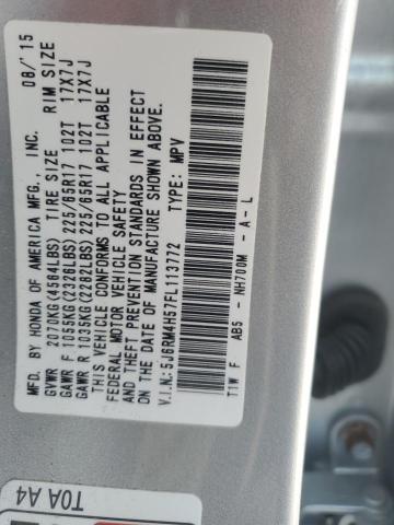 Photo 12 VIN: 5J6RM4H57FL113772 - HONDA CRV 