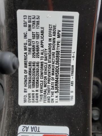 Photo 12 VIN: 5J6RM4H58DL060898 - HONDA CRV 