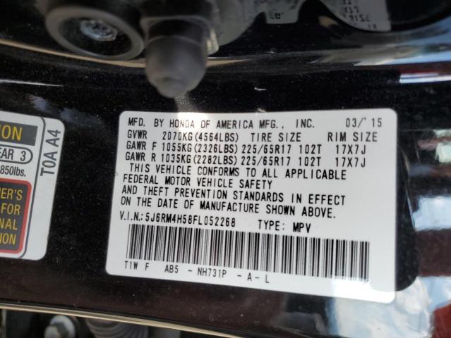 Photo 9 VIN: 5J6RM4H58FL052268 - HONDA CR-V EX 