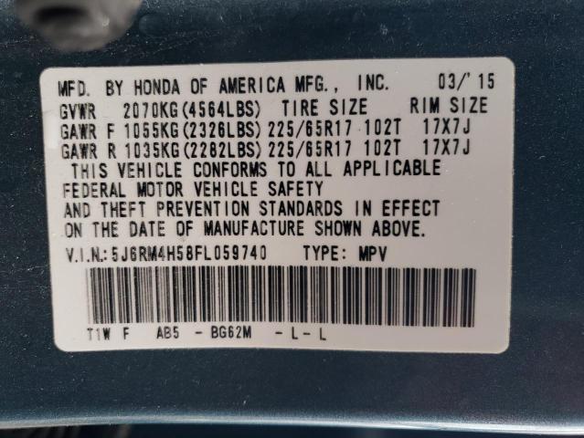 Photo 11 VIN: 5J6RM4H58FL059740 - HONDA CRV 