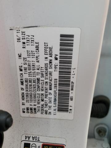 Photo 12 VIN: 5J6RM4H58FL088008 - HONDA CR-V EX 