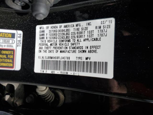 Photo 11 VIN: 5J6RM4H59FL040789 - HONDA CRV 