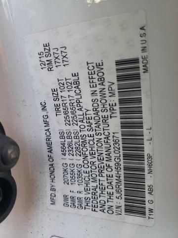 Photo 11 VIN: 5J6RM4H59GL023671 - HONDA CR-V EX 