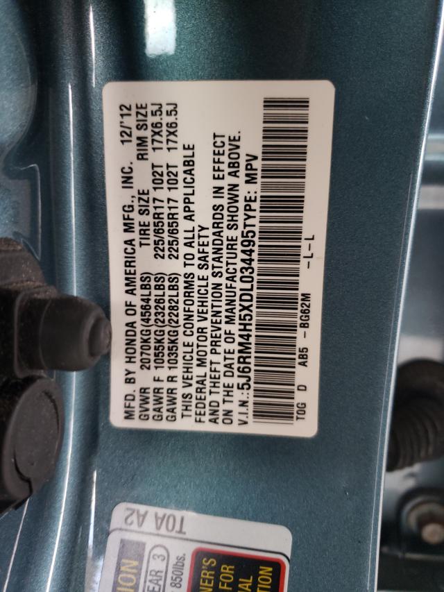 Photo 9 VIN: 5J6RM4H5XDL034495 - HONDA CR-V EX 