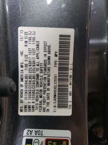 Photo 12 VIN: 5J6RM4H5XEL026561 - HONDA CRV 