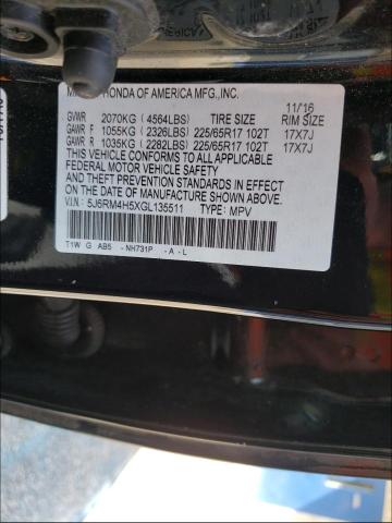 Photo 9 VIN: 5J6RM4H5XGL135511 - HONDA CR-V EX 