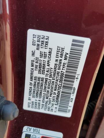 Photo 12 VIN: 5J6RM4H70CL069997 - HONDA CRV 