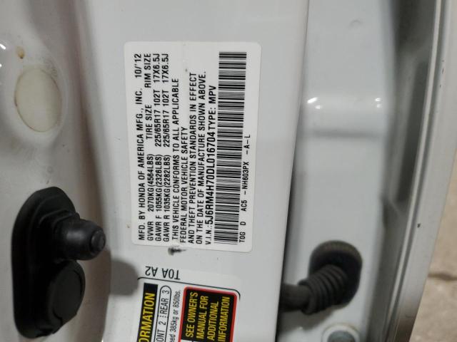 Photo 12 VIN: 5J6RM4H70DL016704 - HONDA CR-V EXL 