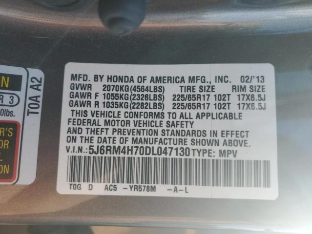 Photo 12 VIN: 5J6RM4H70DL047130 - HONDA CR-V EXL 