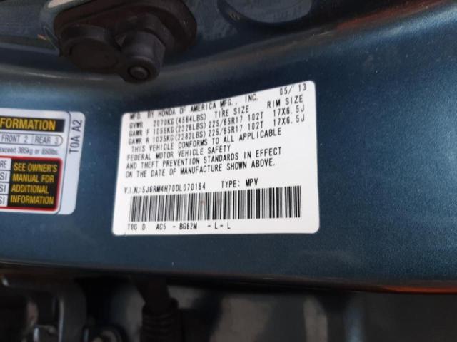 Photo 9 VIN: 5J6RM4H70DL070164 - HONDA CR-V EXL 