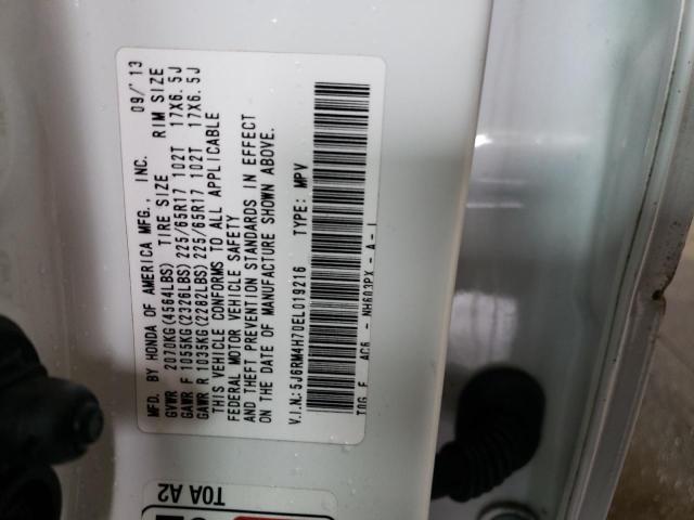 Photo 11 VIN: 5J6RM4H70EL019216 - HONDA CR-V EXL 