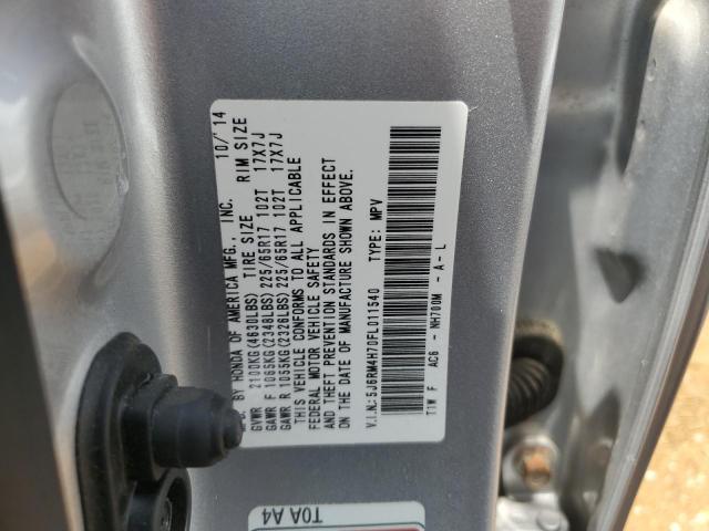 Photo 11 VIN: 5J6RM4H70FL011540 - HONDA CR-V EXL 