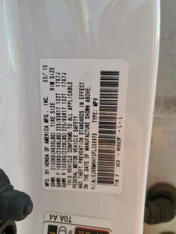 Photo 9 VIN: 5J6RM4H70FL059975 - HONDA CR-V EXL 