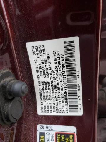 Photo 11 VIN: 5J6RM4H71DL063174 - HONDA CR-V EXL 